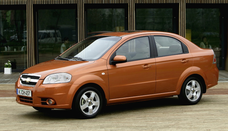 Chevrolet Aveo с обновлённым дизайном образца 2006 года