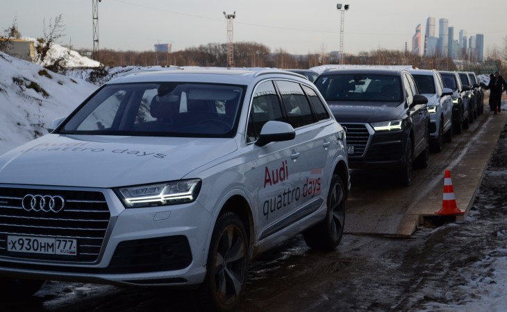 Полноприводные Audi испытали в Крылатском