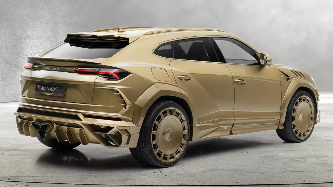 Тюнинг-ателье Mansory выпустило золотой Lamborghini Urus с 900 л.с.