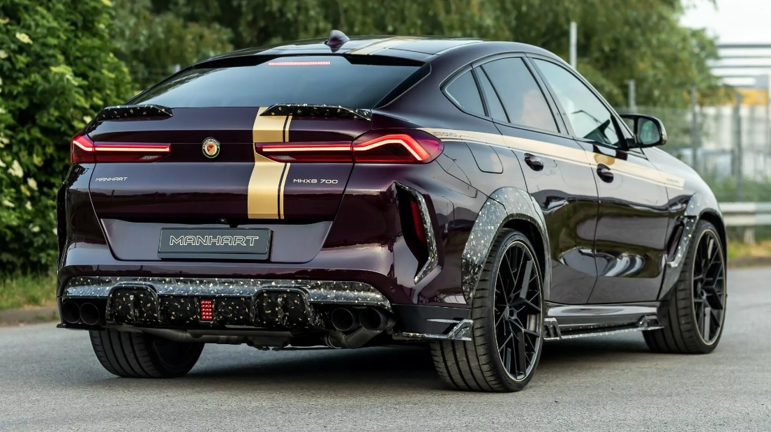 Тюнинг-ателье Manhart представило карбоновый обвес с золотом для BMW X6 M