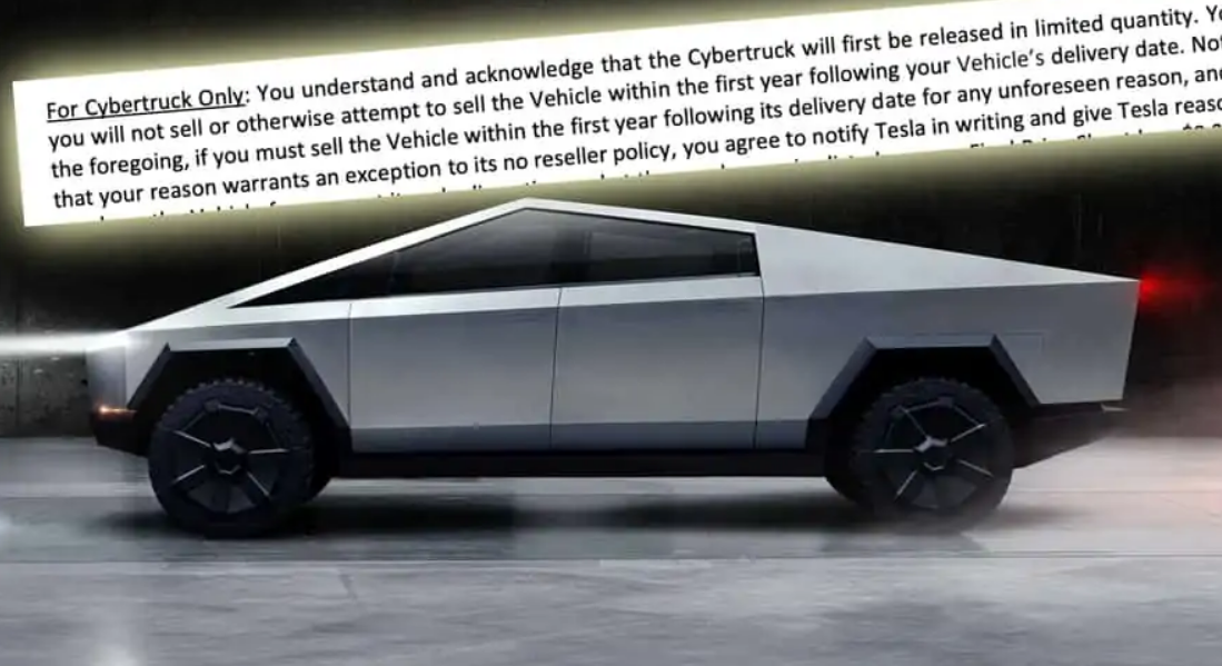 Обновление условий покупки Tesla Cybertruck поставило крест на перепродаже электромобиля