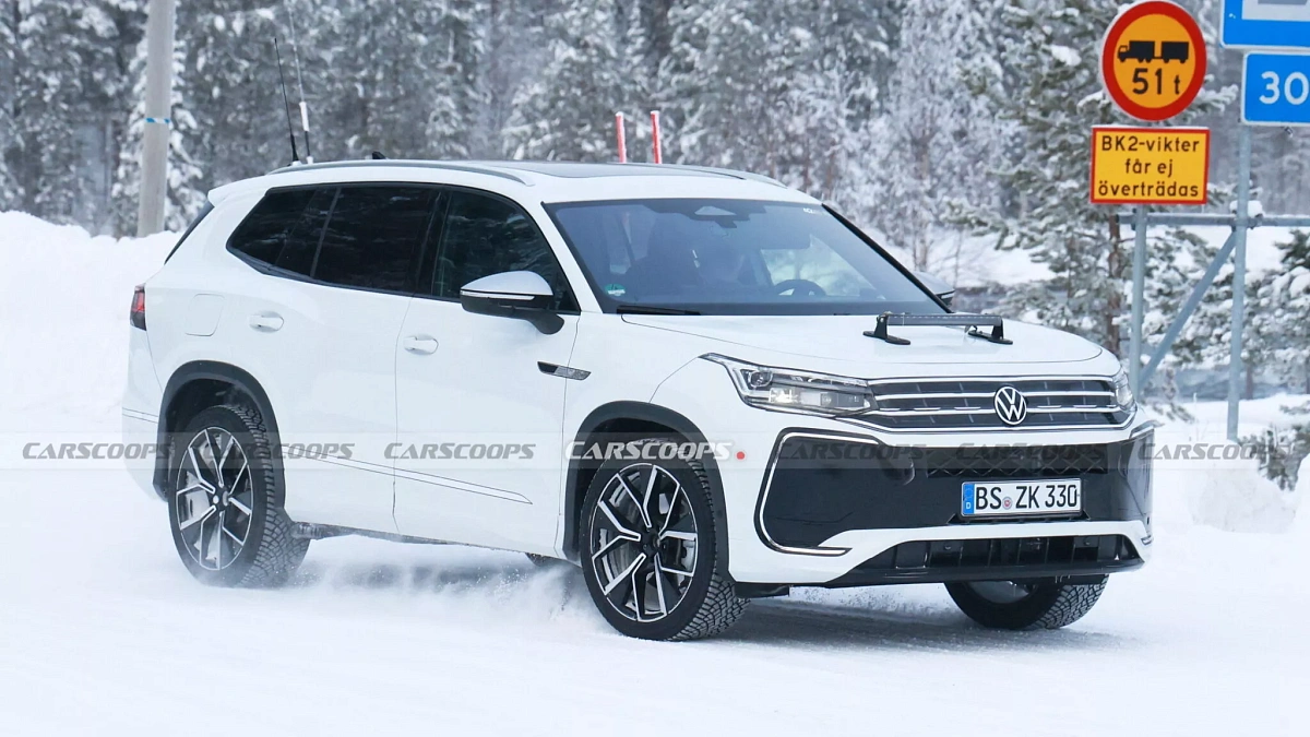 В сети показали американский Volkswagen Tiguan 2025 в роли 7-местного Tayron