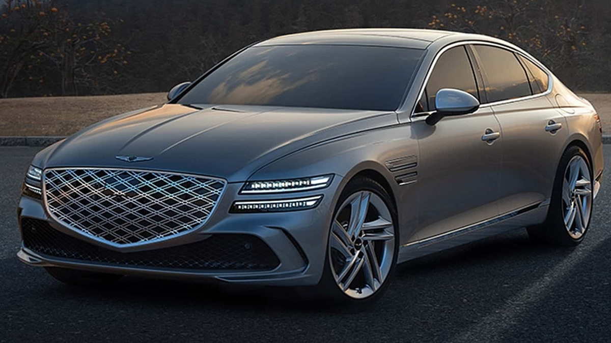 Опубликованы премиальный седан Genesis G80 2025 года 