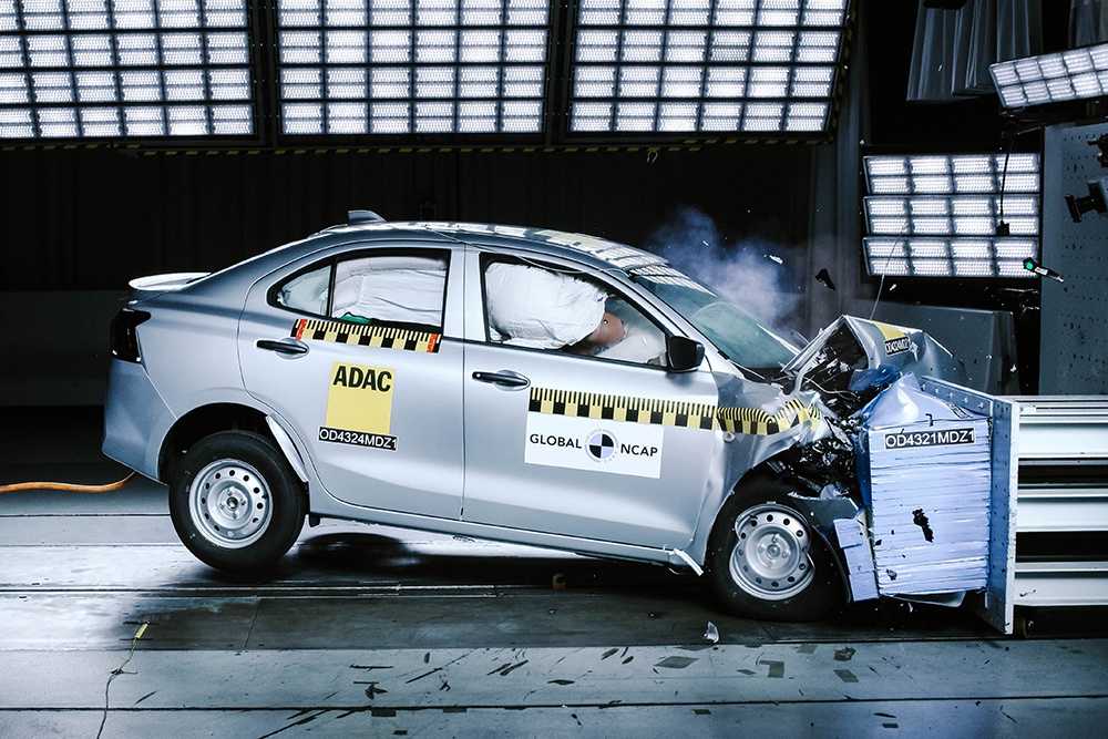 Седан Suzuki Dzire заслужил похвалу за безопасность от специалистов Global NCAP